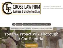 Tablet Screenshot of crosslawfirm.com